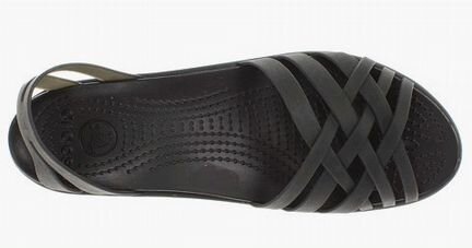 Босоножки туфли балетки Crocs на танкетке 35 - 36