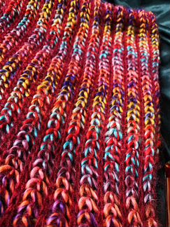 Тёплый уютный вязанный снуд шарф Oysho