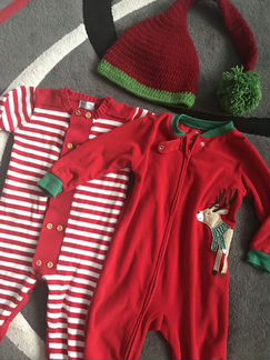 Флисовая пижама Carters новогодняя