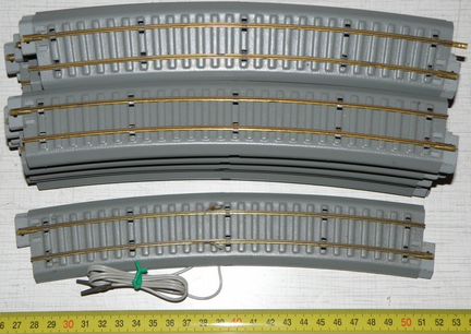 HO Рельсы + 2 стрелки. KTM, Япония, 60-е г. 42шт
