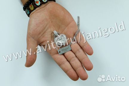 Золотой кулон с бриллиантами шопард Chopard