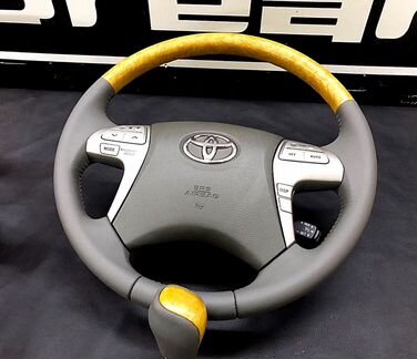 Перетяжка руля натуральной кожей Toyota Camry v40
