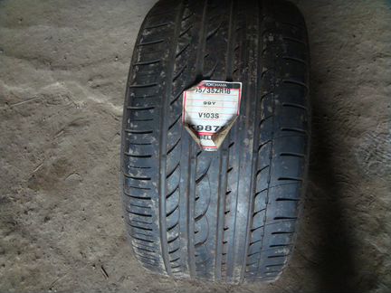 Шина 295 35 18 Yokohama Advan Sport V103S (Новая)