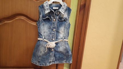 Платье джинсовое 92 разм