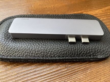 Адаптер wiwu USB type-C 7 IN 1 HUB T8 gray