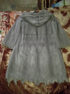 Норковая шуба из целых шкурок