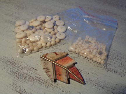 Три Сета Бусин и Бусы под жемчуг Крупные Винтаж