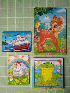 Пазлы простые и деревянные