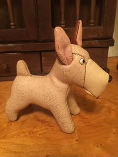 Старинная игрушка собачка СССР винтаж