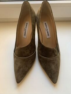 Замшевые туфли Manolo Blahnik