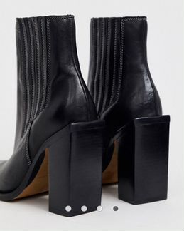 Ботильоны ASOS из натуральной кожи