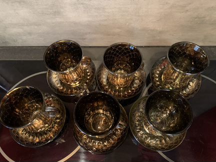 Кофейный сервиз (позолоченный)