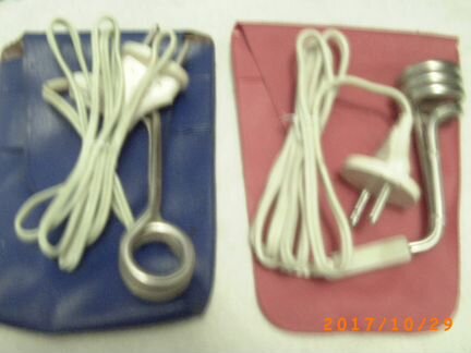 Электрокипятильники-кружка и дорожные в футляре