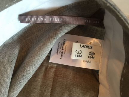 Серые льняные бриджи Fabiana Filippi (оригинал)