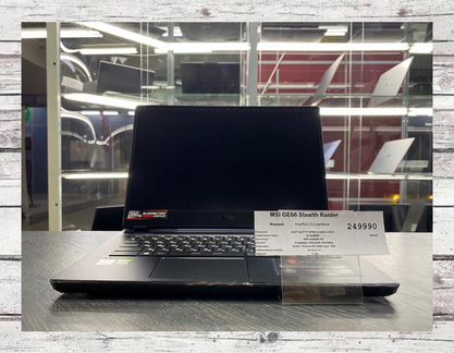 Новый MSI GE66 Stealth Raider i7-10 32Gb RTX2080s