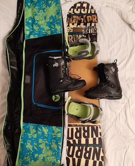 Комплект: Сноуборд/крепления + Ботинки + Чехол