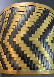 Браслет латунной соломки Винтаж