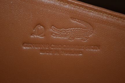 Кожаный портфель из крокодила