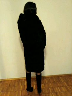 Норковая шуба 100 см