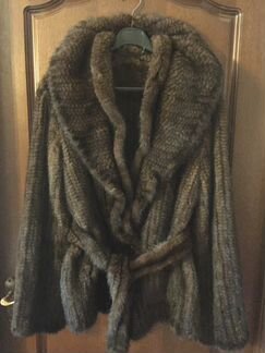 Норковая шуба куртка вязаная новая