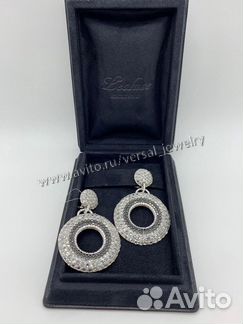 Роскошные Серьги кольца из золота с бриллиантами