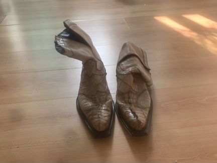 Mauri vero cuoto сапоги из крокодильей кожи