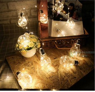 Гирлянды светодиодные в лампочках