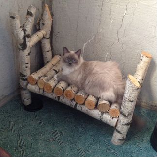 Кроватка для фотосесиий новорожденных из березы