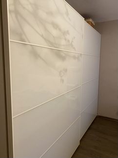 Стеклянные двери для гардероба Пакс