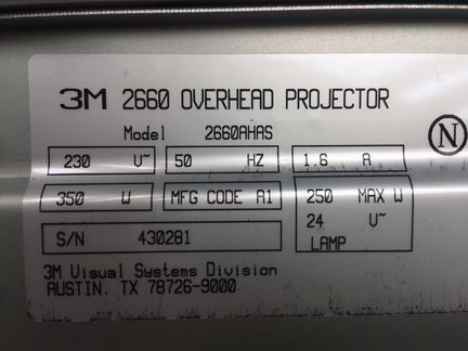 Overhead Projector 2660
