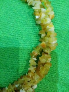 Бусы лечебные янтарь новые