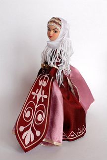 Кукла в карачаевском праздничном костюме