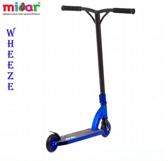 Трюковой самокат micar wheeze синий