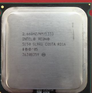 Xeon 5410, 5150. AMD Opteron