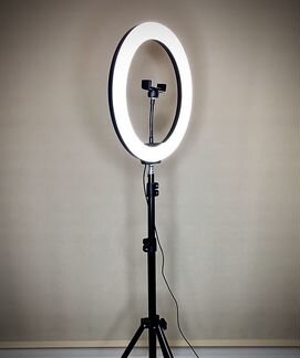 Лампа кольцевая 13 дюйм + штатив Доставка до квар