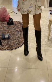 Сапоги кожаные Hugo boss