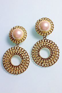 Винтажные клипсы Carolee с искусственным жемчугом