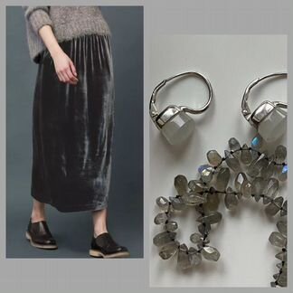 Серьги серебро 925 родий