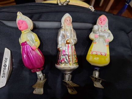 Ёлочные игрушки СССР на прищепке