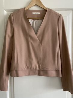 Бежевый жакет из шерсти J Brand, XS-S