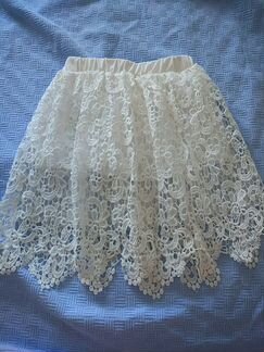 Новая р146 кружевная юбка