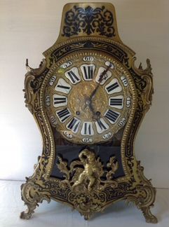 Часы каминные. J. verhagen. 19 в. Стиль Буль