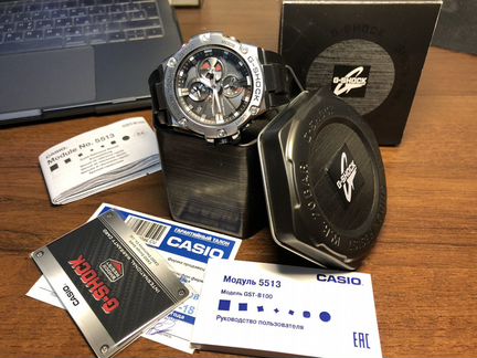 Часы Casio G-Shock GST-B100-1A б/у на гарантии