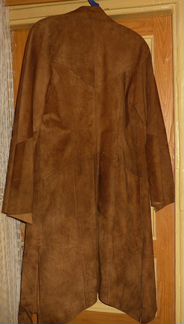 Замшевое пальто