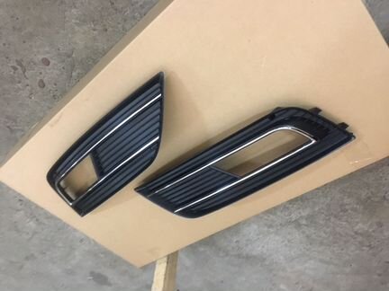 Накладка бампера Audi A4 B8 рестайлинг