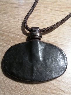 Колье с пейзажным агатом