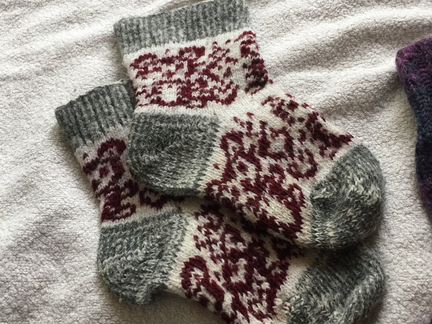 Вязанные носки детские