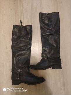 Сапоги натур кожа/замша