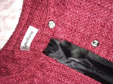 Tutto Bene пиджак новый красный с люрексом