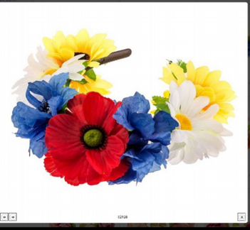 Ободок цветы в волосы